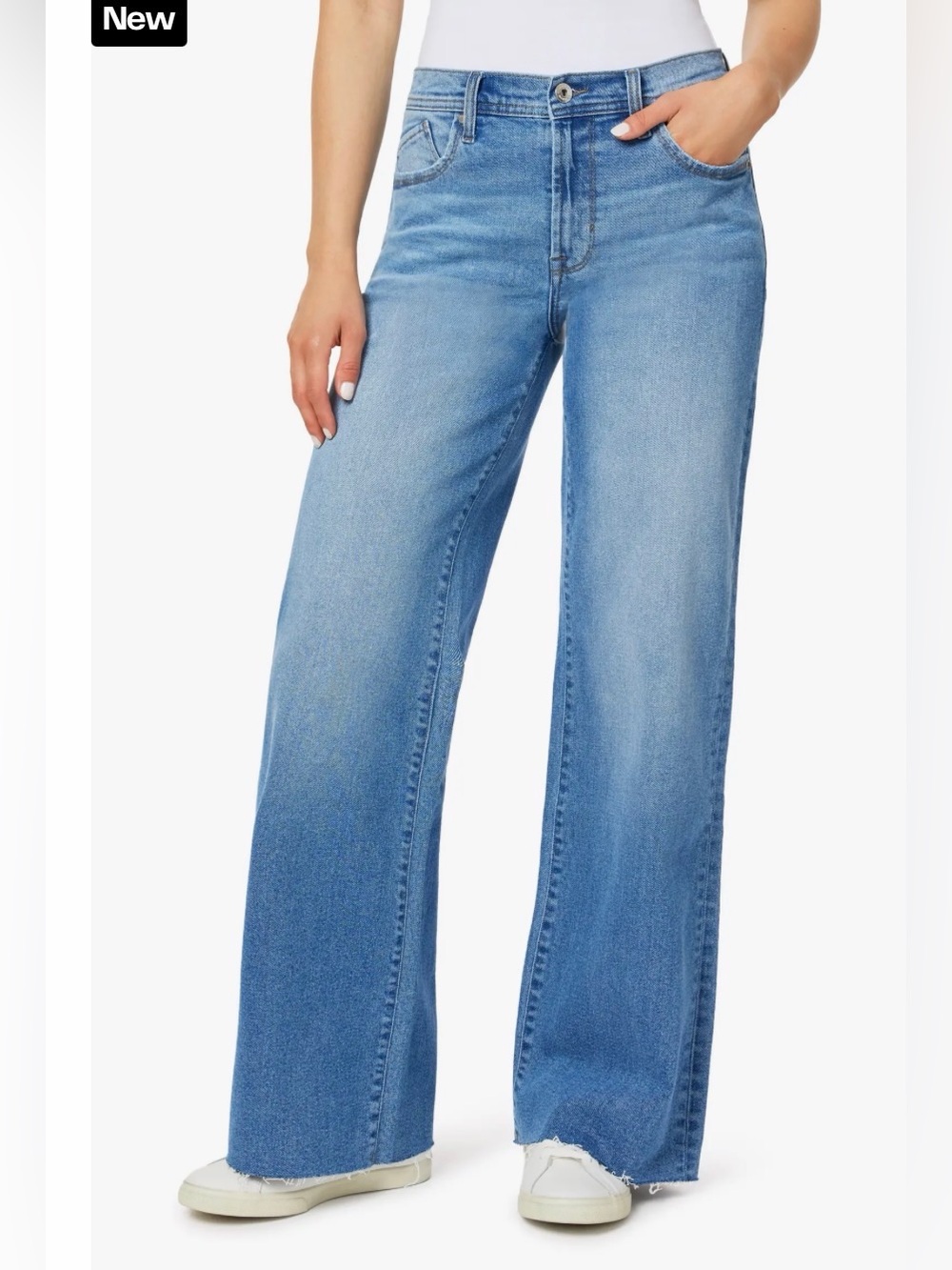 Kensie Jeans Vintage Luxe Light Wash Wide-Leg High-Rise Jeans